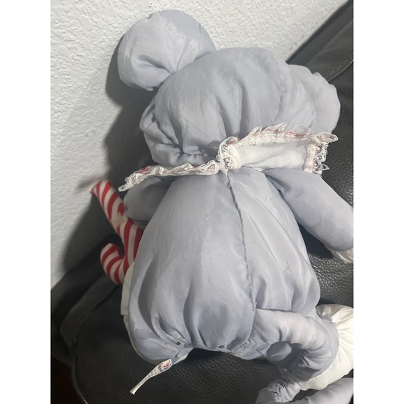 Vintage 1987 Fisher Price Plush Christmas Mouse puffalump 13" rare plush - Picture 4 of 6